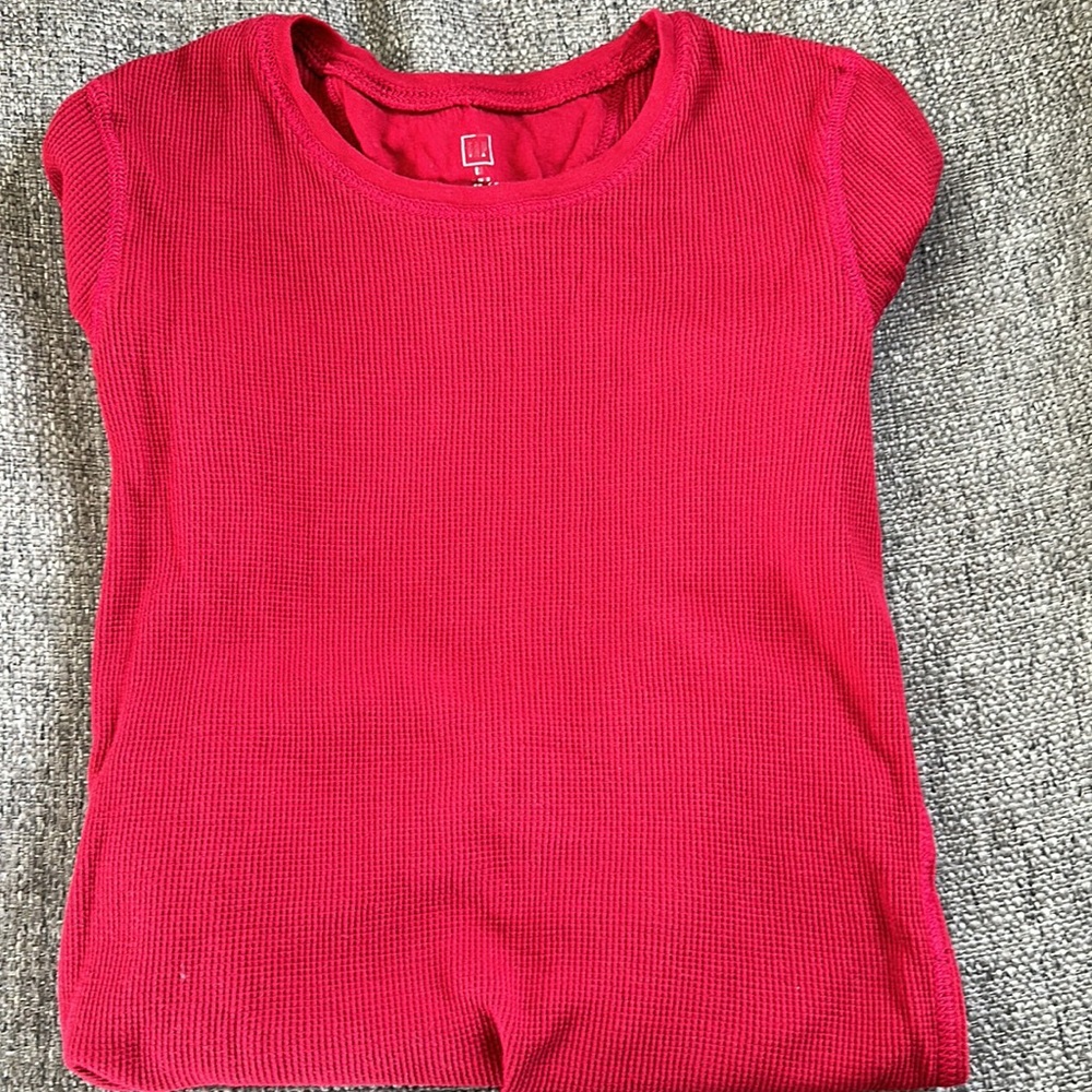 Gap Women’s Long Sleeve Red Thermal Size Medium - Picture 2 of 7